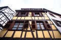 Half timbered buildings seen from Strasbourg France Royalty Free Stock Photo