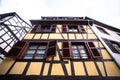 Half timbered buildings seen from Strasbourg France