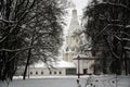 Old architecture of Kolomenskoye park.Ascension cathedral Royalty Free Stock Photo