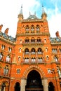 old architecture in london brick exterior Royalty Free Stock Photo