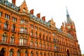 old architecture in london england brick exterior Royalty Free Stock Photo