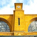 old architecture in london england windows and brick exterior Royalty Free Stock Photo