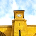 old architecture in london england windows and brick exterior Royalty Free Stock Photo