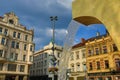 Old architecture, Pilsen, Czech Republic Royalty Free Stock Photo