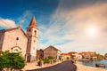 Old architecture in Tivat, Montenegro Royalty Free Stock Photo