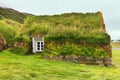 Old architecture typical rural turf houses, Iceland, Laufas Royalty Free Stock Photo