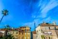 Old architecture in Vis town, Croatia. Royalty Free Stock Photo