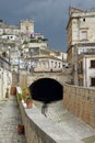 Scicli, Sicily, Italy. the old town center and dry stream