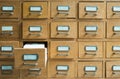 Old archive with drawers Royalty Free Stock Photo