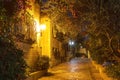 Old area Mishkenot Shaananim in Jerusalem in the evening, Royalty Free Stock Photo