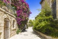 Old Area Yemin Mishkenot Shaananim in Jerusalem Royalty Free Stock Photo