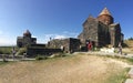 Old Armenian church in Sevan lake Royalty Free Stock Photo