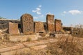 Old Armenian khachkar cross stone in Sevanavank, Armenia