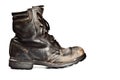 Old army style boot Royalty Free Stock Photo