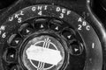 Old Art Deco Phone - Antique Rotary Dial Telephone Royalty Free Stock Photo