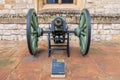 Old artillery gun on display Royalty Free Stock Photo