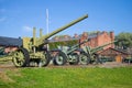 Old artillery guns in a military museum, Hameenlinna