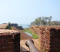 An Old Artillery at St. Angelo`s Fort, Kannur, Kerala, India...