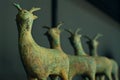Old Asian statuettes of reindeer
