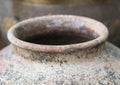 Old asian traditional clay pots Royalty Free Stock Photo