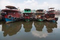 Old Asian wooden boats