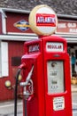 Old Atlantic Gas Pump with Glass Dome