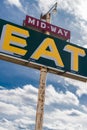 Vintage Metal Eat Diner Sign