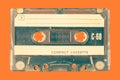 Old audio compact cassette Royalty Free Stock Photo