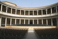 Old auditorium. Theater at The Palace of Charles V, Alhambra, Granada, Spain Royalty Free Stock Photo