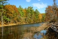 Old Ausable Channel river in the Pinery Provincial Park ontario canada Royalty Free Stock Photo