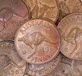 Old Australian Penny coins