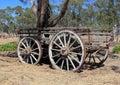 Old Australian settlers horse drawn wagon