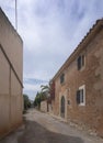 Old authentic empty gravel street Mallorca