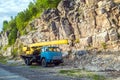 Old automobile crane Royalty Free Stock Photo