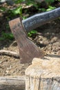 Old Axe strong Royalty Free Stock Photo