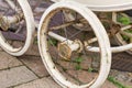 Old Baby Carriage Wheels, Horsham, Mid Sussex, UK