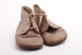 Old baby shoes Royalty Free Stock Photo