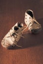 Old baby shoes Royalty Free Stock Photo
