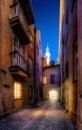 Old back lane in old Warsaw Royalty Free Stock Photo