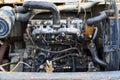 Old Backhoe Engine Royalty Free Stock Photo