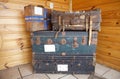 Old baggages at the Estancia Harberton in Tierra del Fuego, Patagonia, Argentina Royalty Free Stock Photo