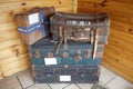 Old baggages at the Estancia Harberton in Tierra del Fuego, Patagonia, Argentina