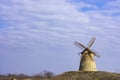 Old Bagi windmill on the hill Royalty Free Stock Photo