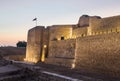 Old Bahrain Fort at Seef at sunset Royalty Free Stock Photo