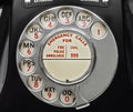 Old Bakelite Telephone Dial Royalty Free Stock Photo