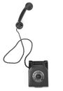 Old bakelite telephone with spining dial Royalty Free Stock Photo