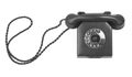 Old bakelite telephone on white Royalty Free Stock Photo