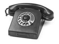 Old bakelite telephone on white Royalty Free Stock Photo