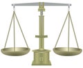 Old balance scales Royalty Free Stock Photo