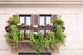 Old balcony from Piazza Navona, Rome, Italy Royalty Free Stock Photo